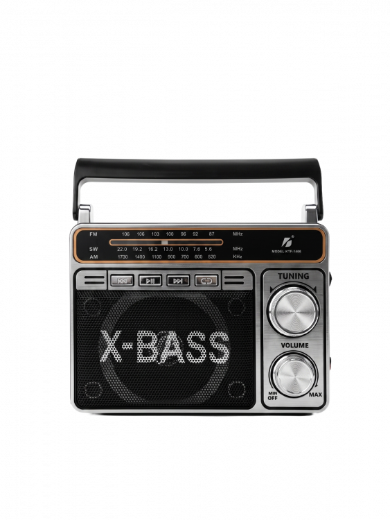 Радиоприемник с аккумулятором, Bluetooth, фонариком KBroad KTF-1466